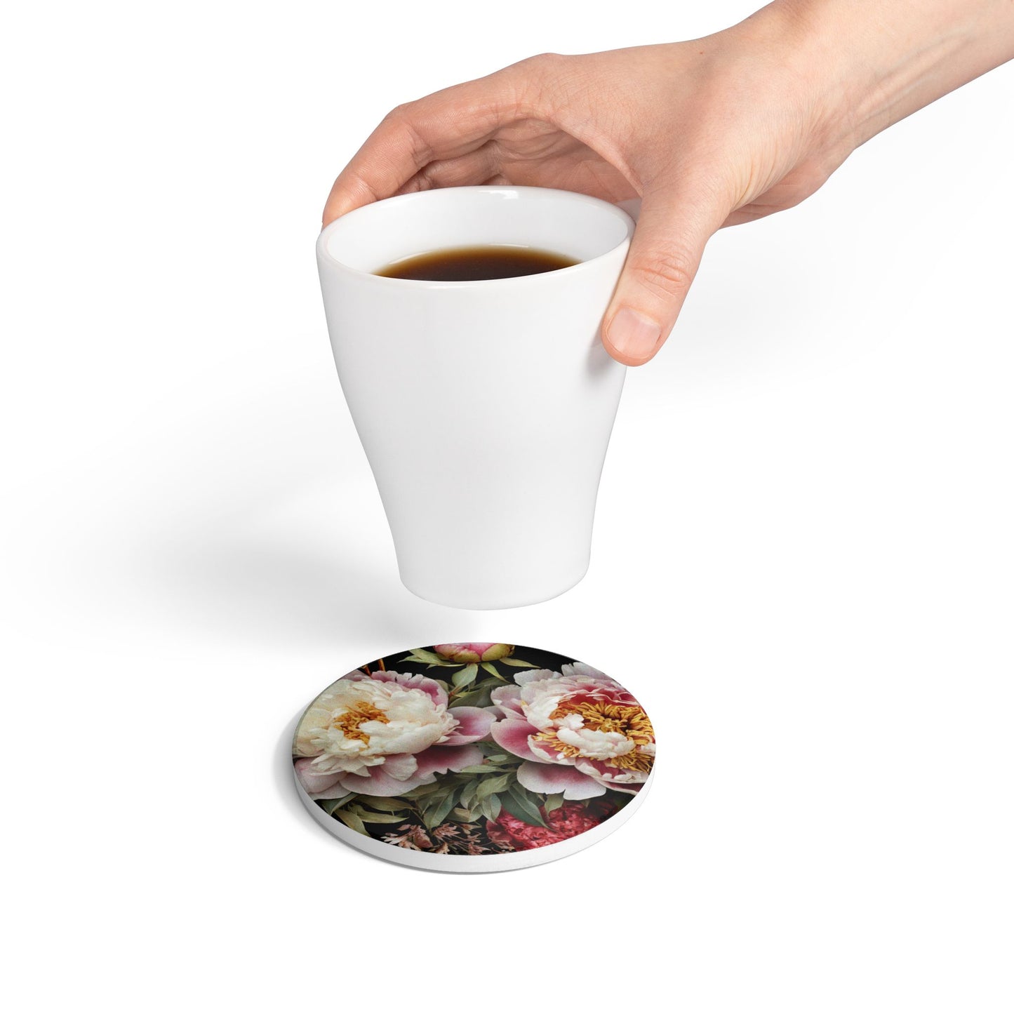 Baroque Floral Ceramic Coaster
