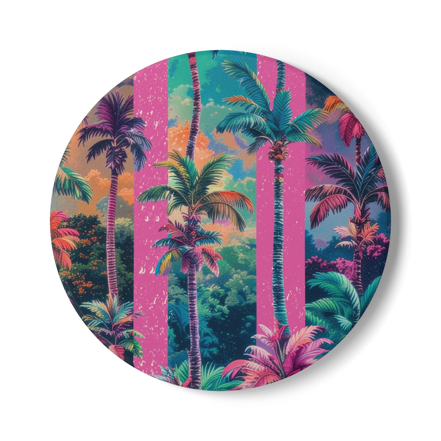 Sunshine Palm Ceramic Coaster