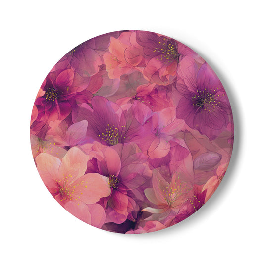 Autumnal Floral Ceramic Coaster
