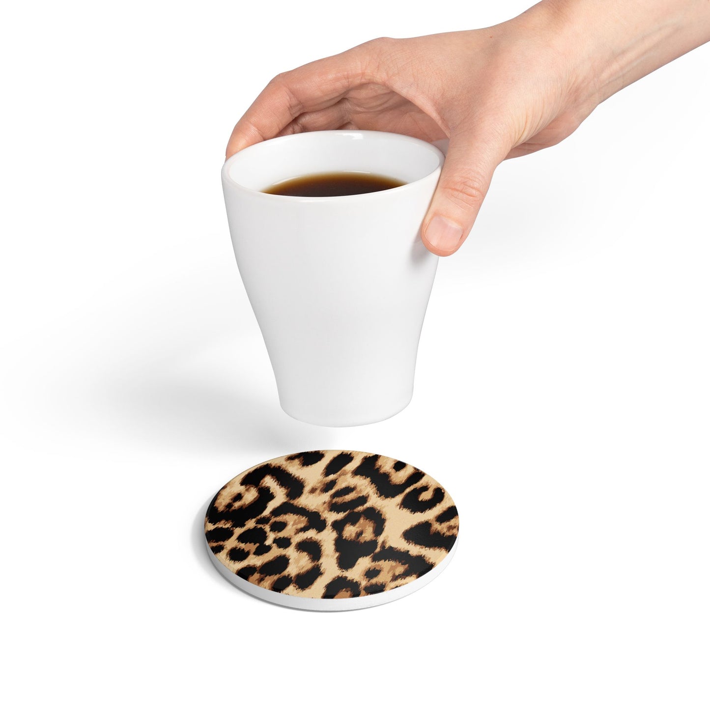 Standard Leopard Print Ceramic Coaster