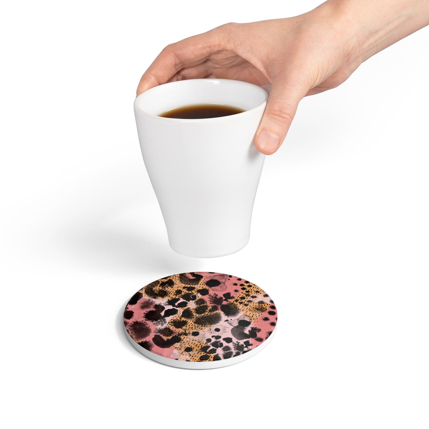 Watercolour Leopard Print Coaster