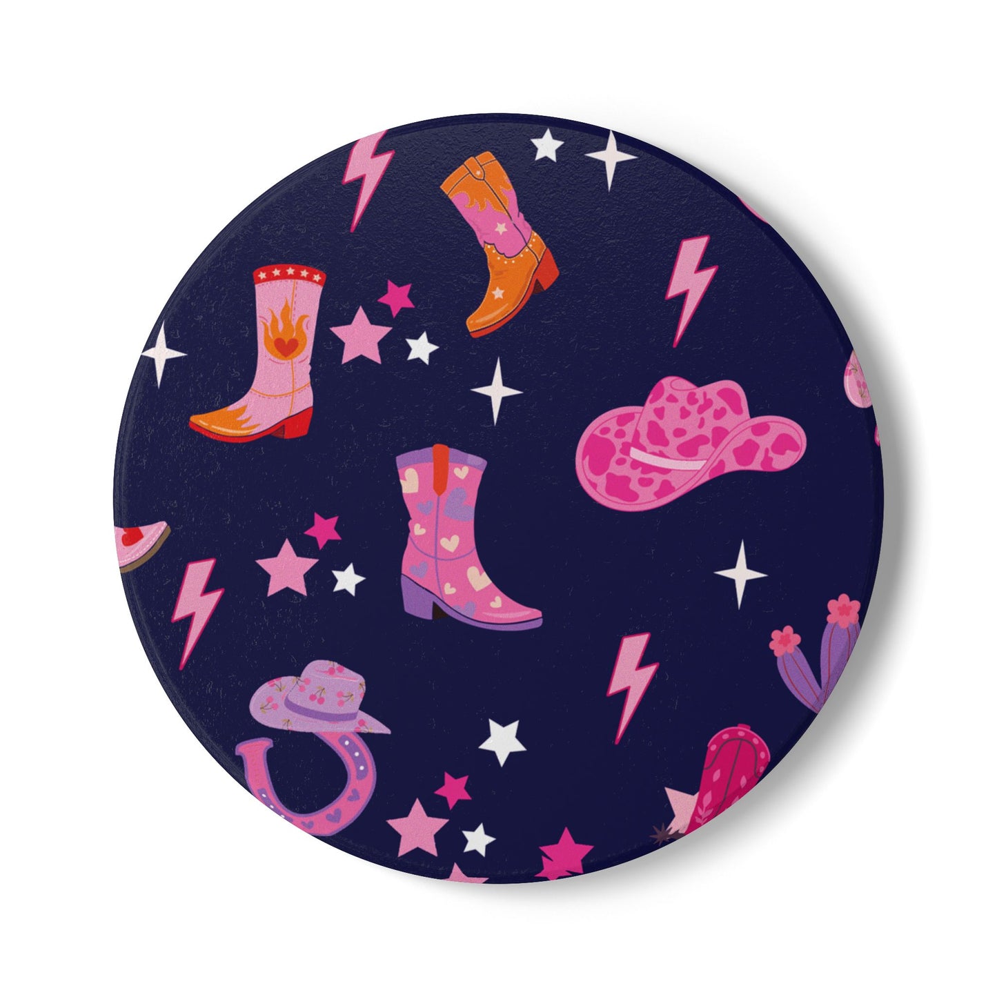 Pink Pony Club - Navy Ceramic Coaster