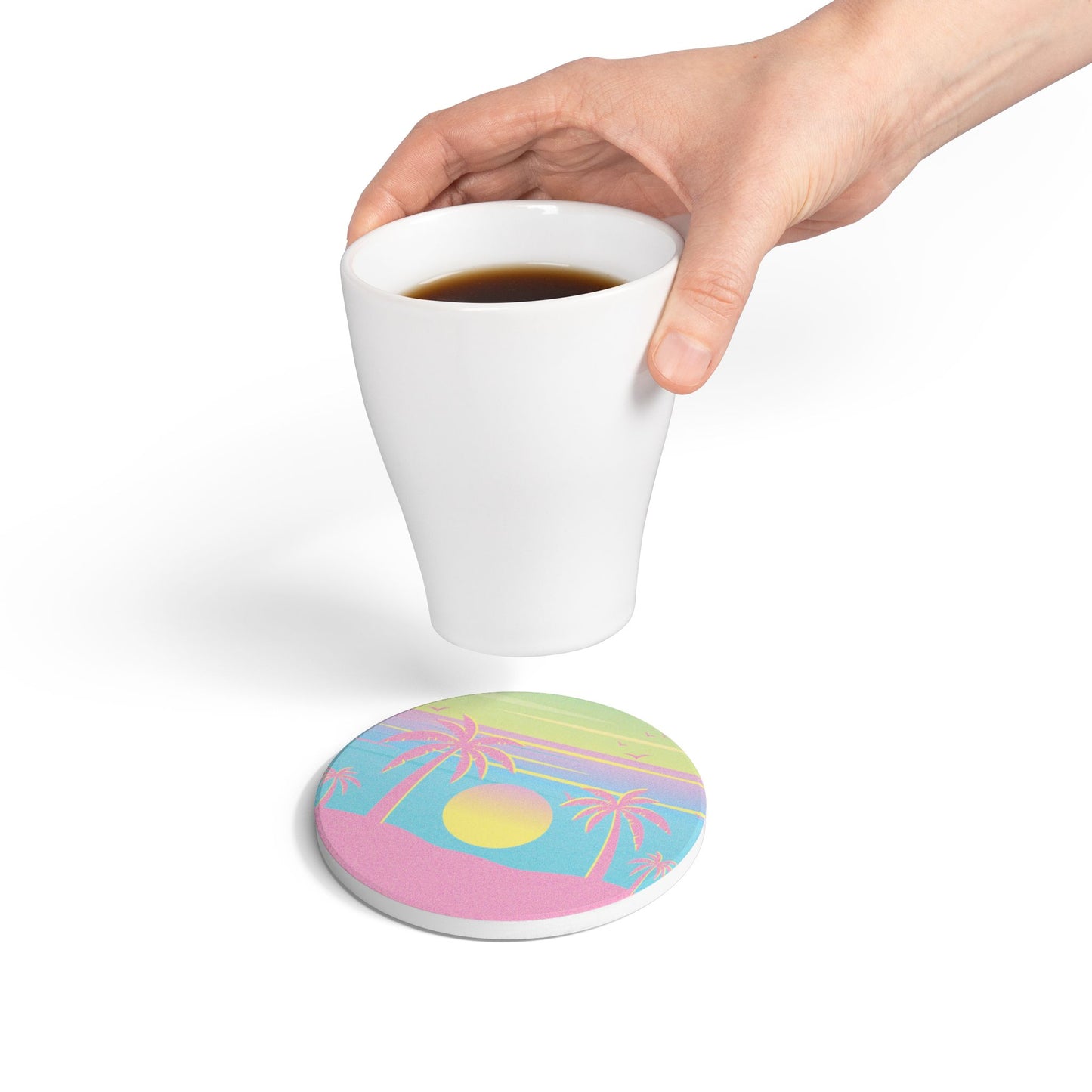 Malibu Sunset Ceramic Coaster