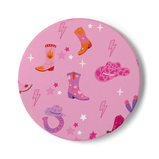 Pink Pony Club Light Pink Ceramic Coaster