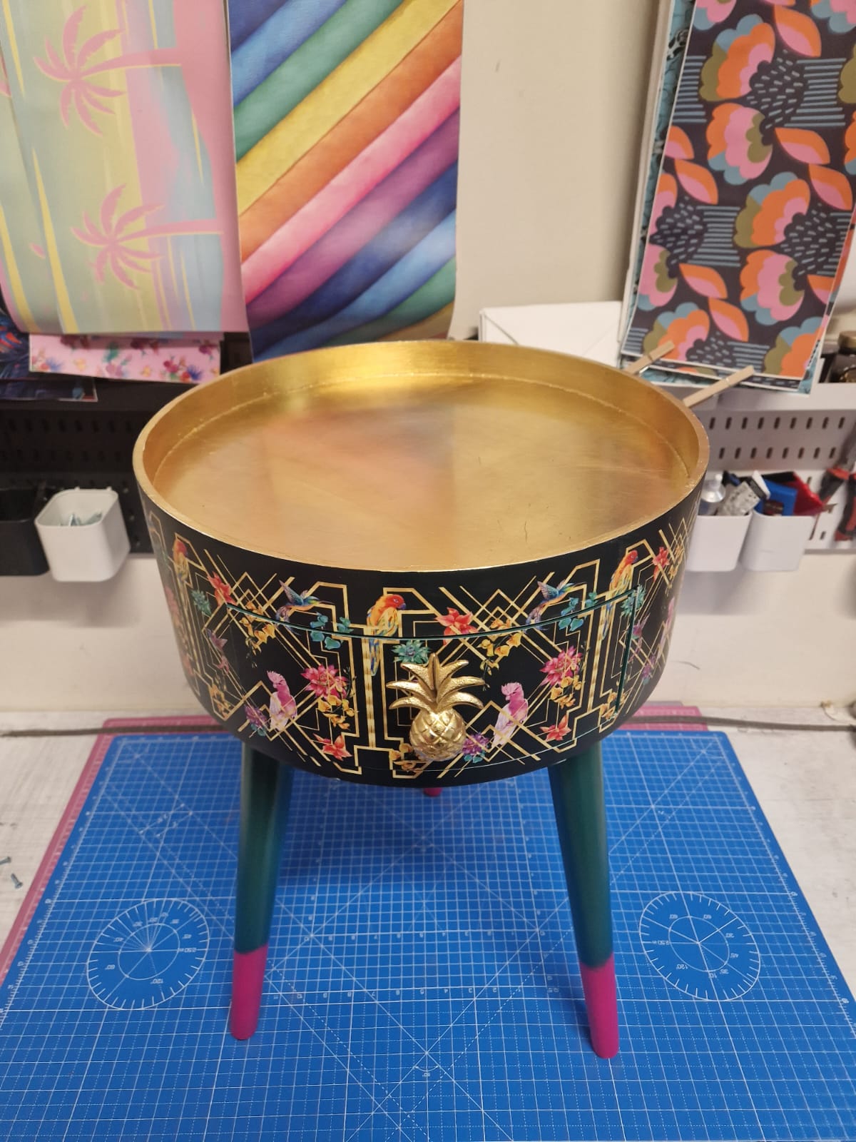 Art Deco Birds - Emerald