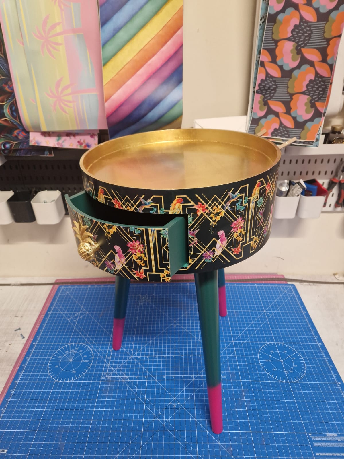 Art Deco Birds - Emerald