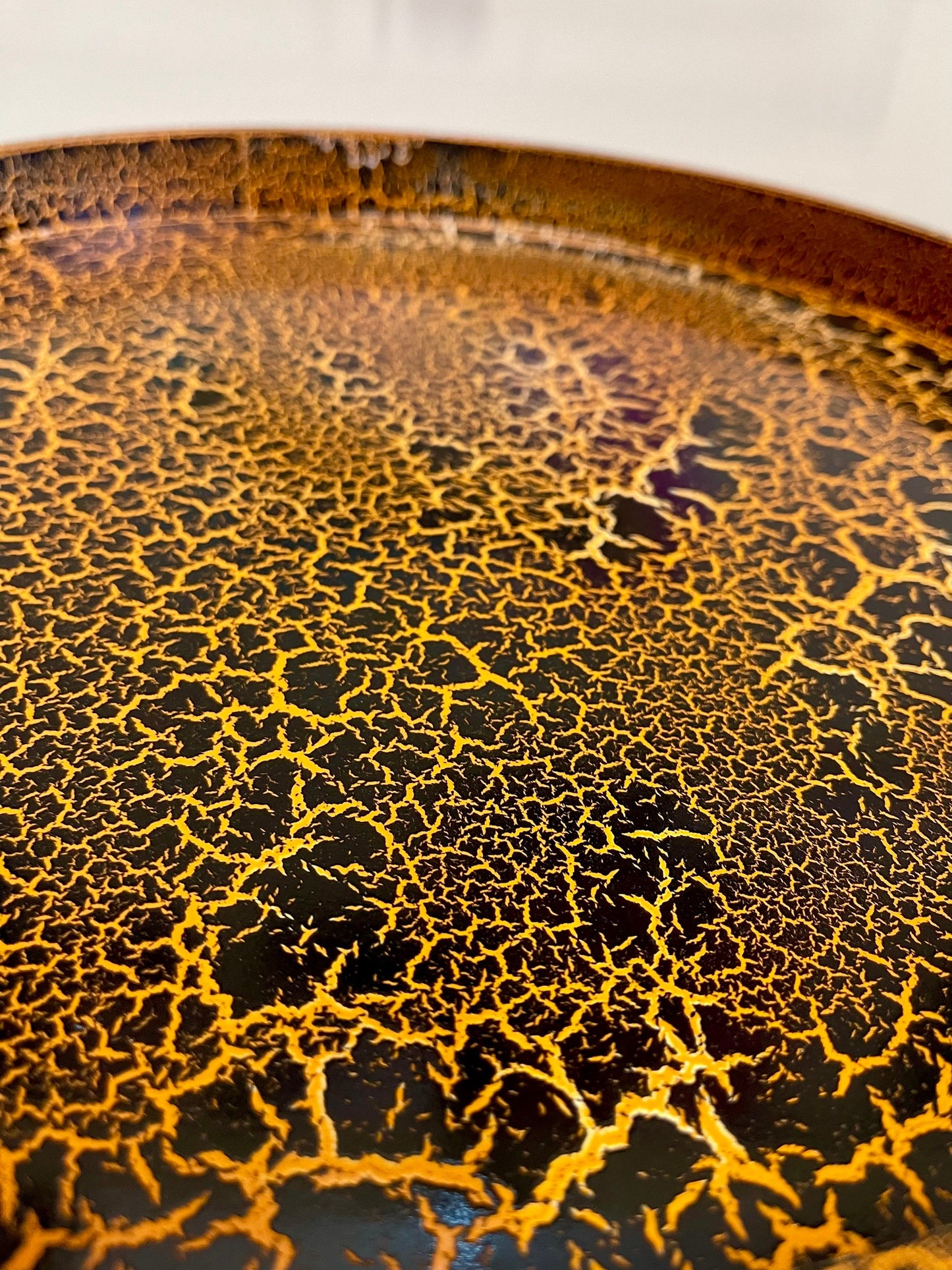 Tiger Table - Hot Pink round bedside table . Fun Bright Home Decor . Ideal for Nightstand or side table. Comes with inbuilt drawer