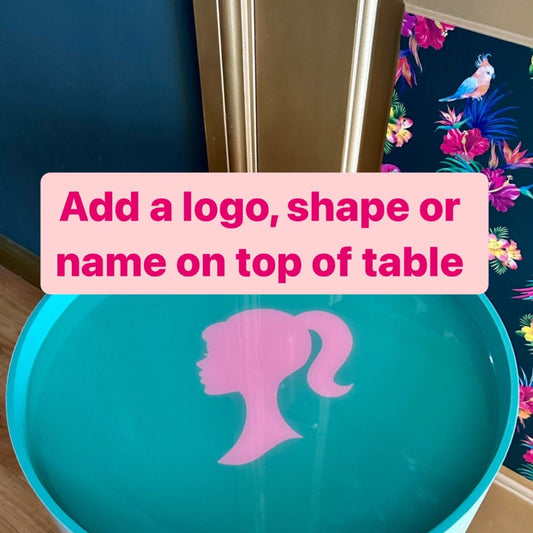 Upgrade - Add on a Logo/Shape/Name on top under resin