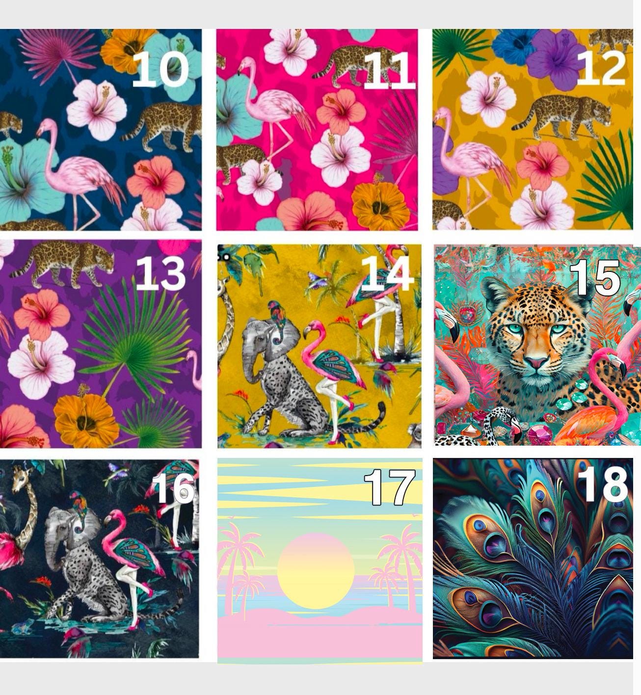 Round coffee table , fully customisable , Animal and floral print.  Round table, lift off top for storage. Lounge table, living room end