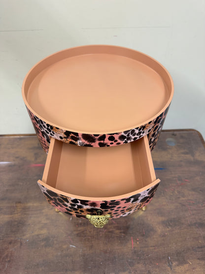 Watercolour Leopard table