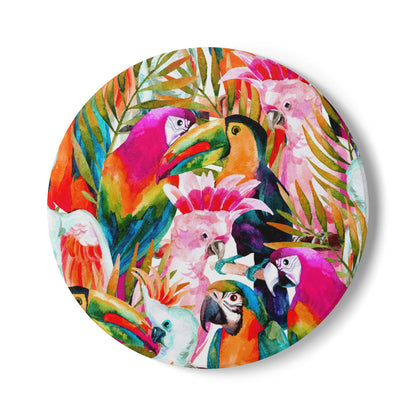 Mixed Parrots Ceramic Coaster