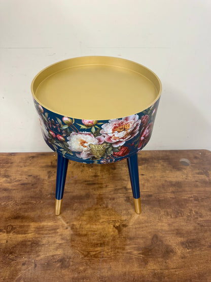 Dark Teal Baroque Floral Table