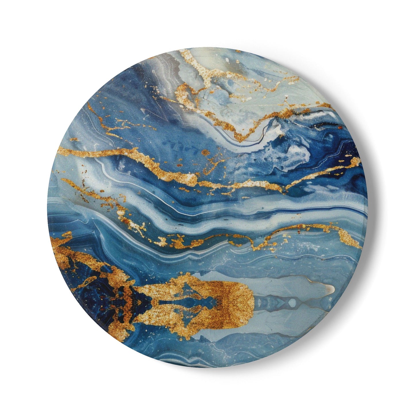 Marble Blue Ceramic Coaster
