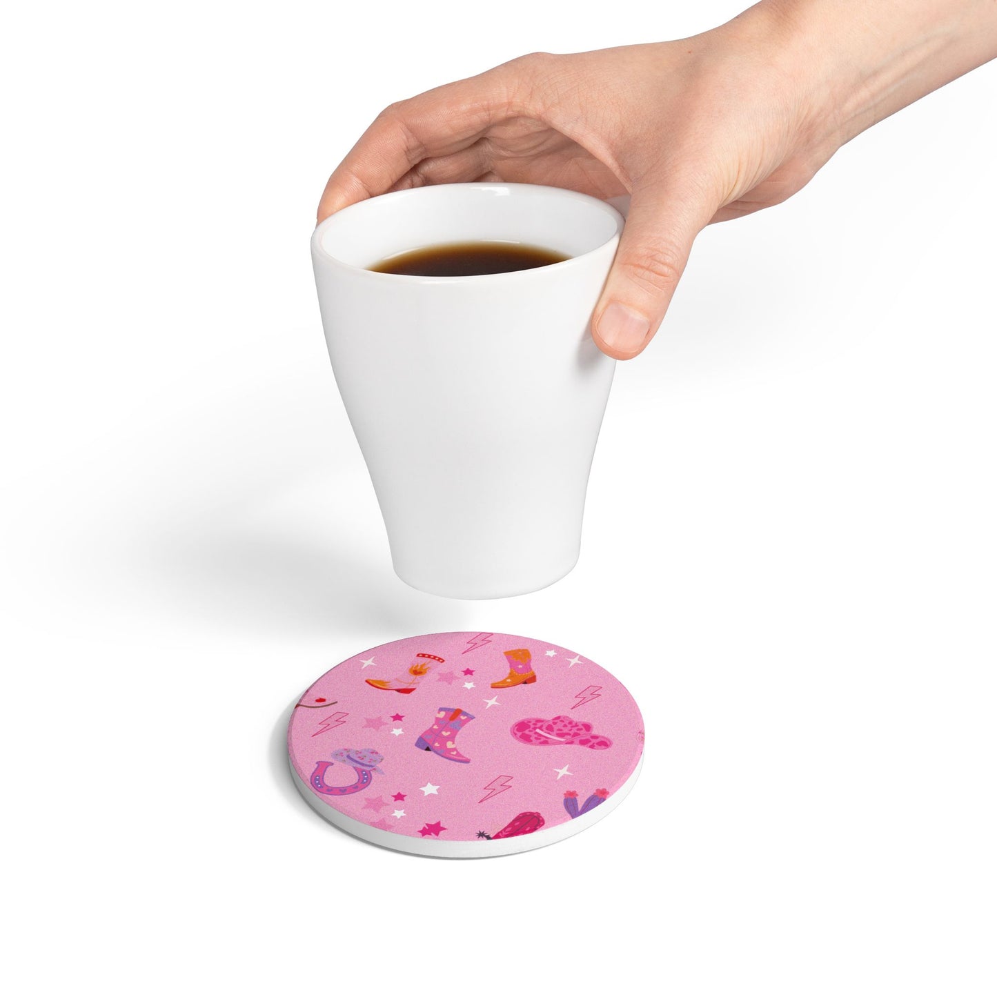 Pink Pony Club Light Pink Ceramic Coaster