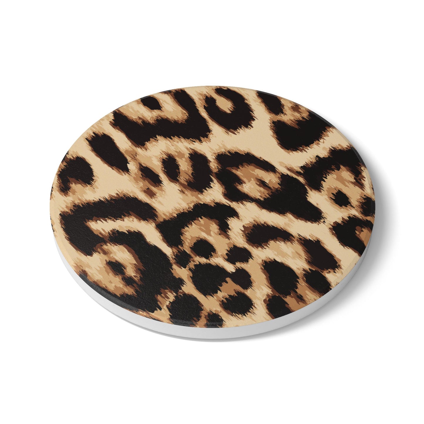 Standard Leopard Print Ceramic Coaster