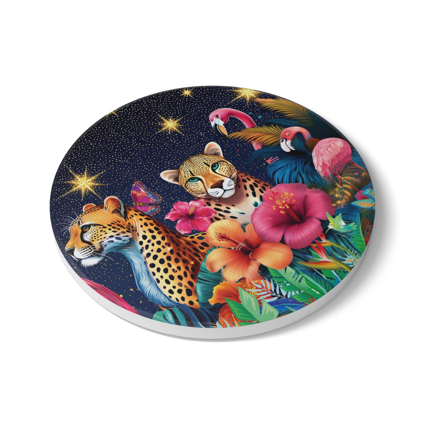 Rio Cheetah Ceramic Coaster