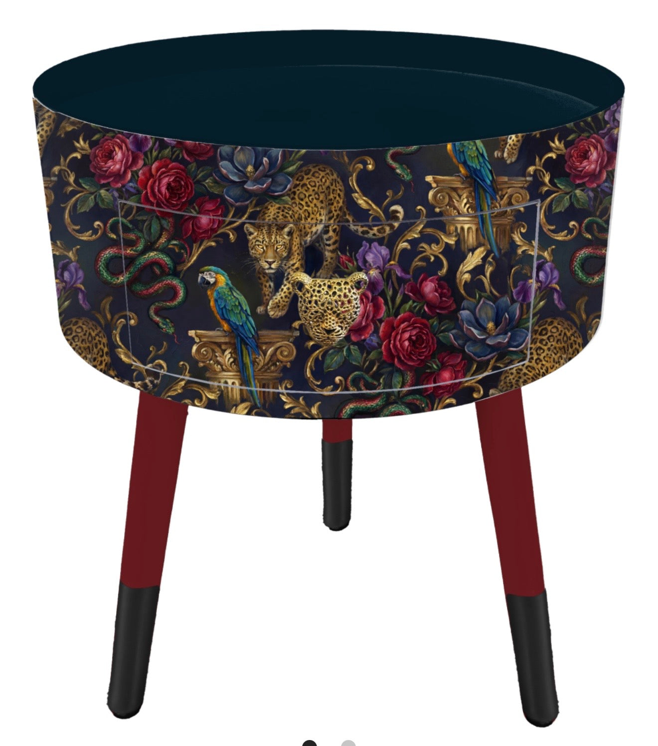 Gilded Jungle - Black and Red