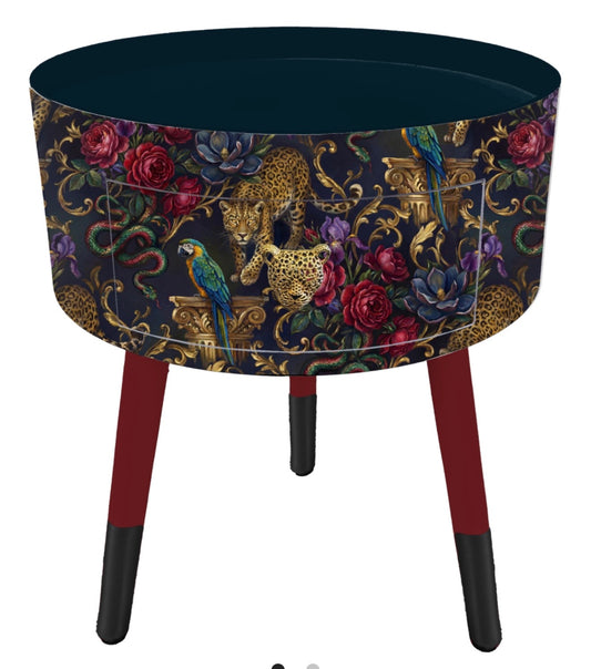Gilded Jungle - Black and Red