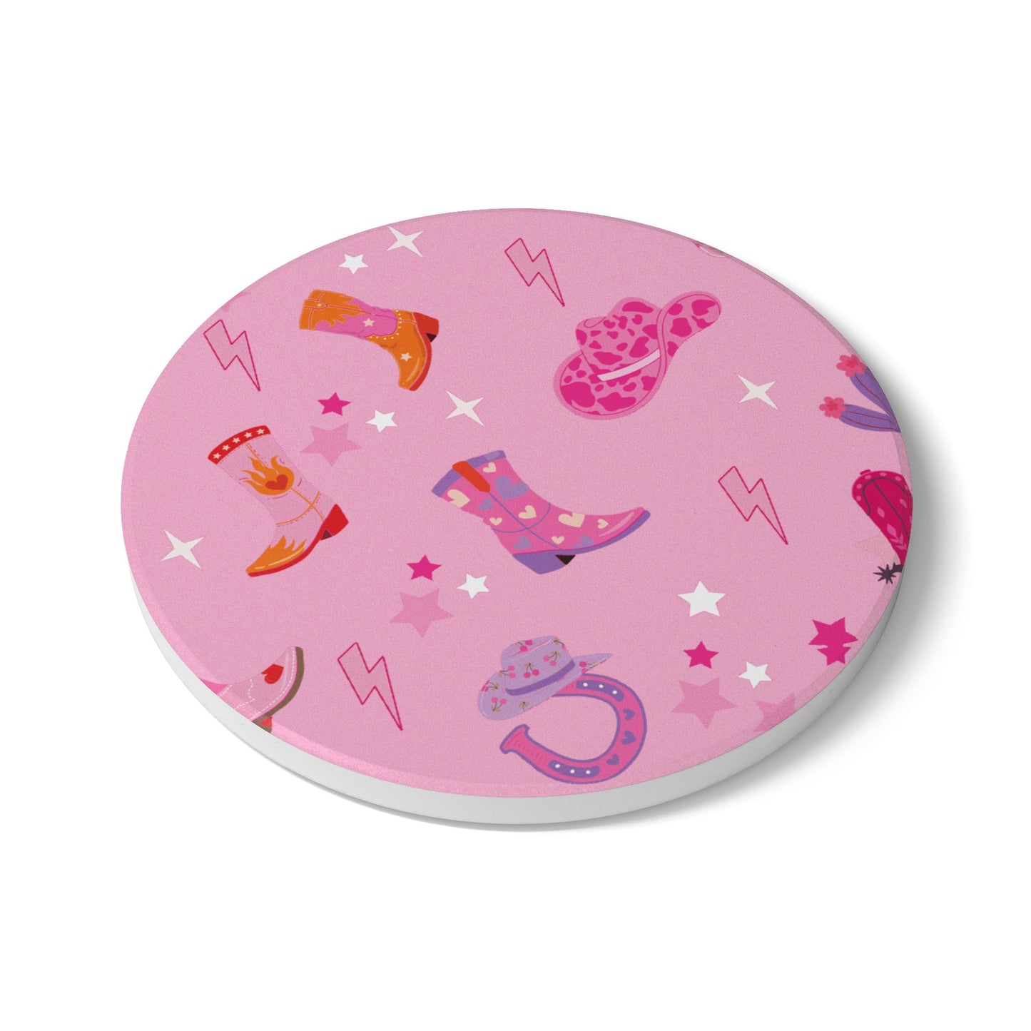 Pink Pony Club Light Pink Ceramic Coaster