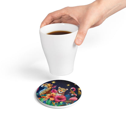 Rio Cheetah Ceramic Coaster