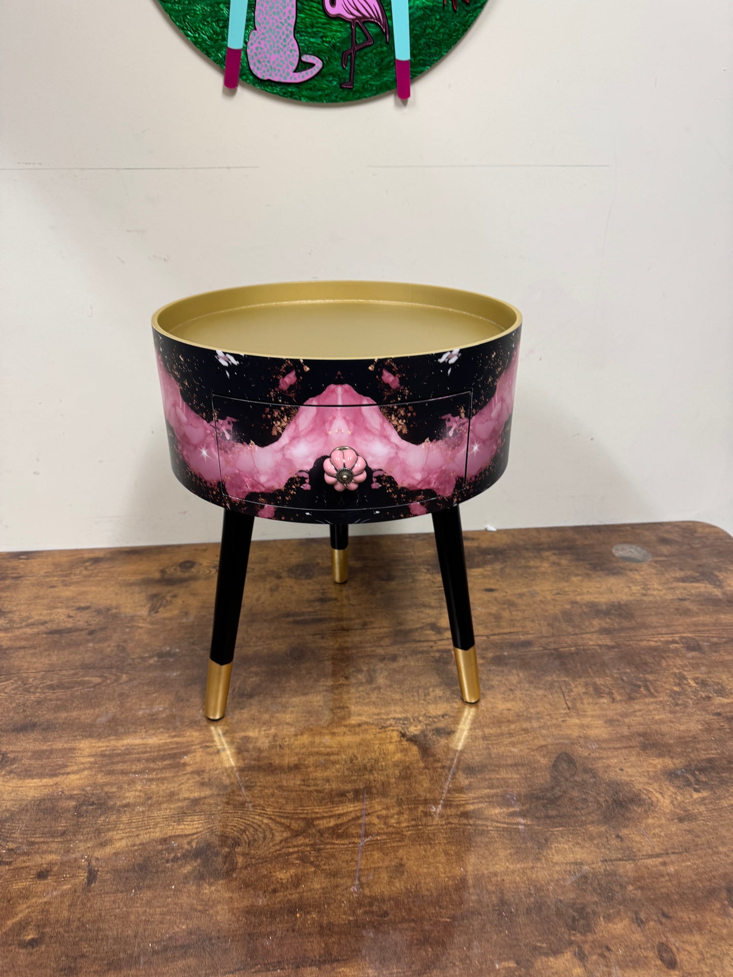 Black and Pink Marble