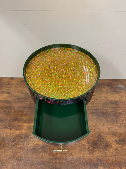 Gilded Jungle - Emerald and gold glitter
