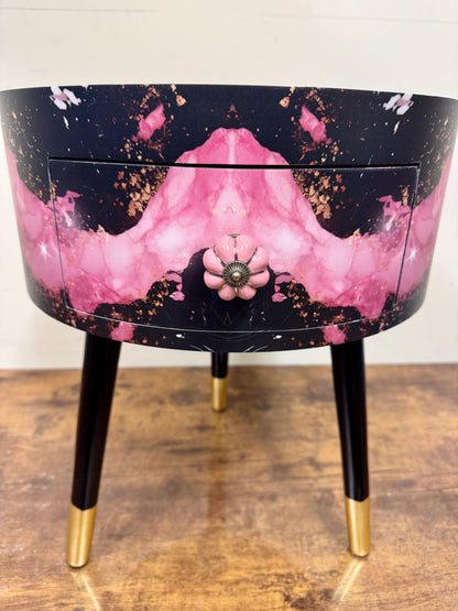 Black and Pink Marble
