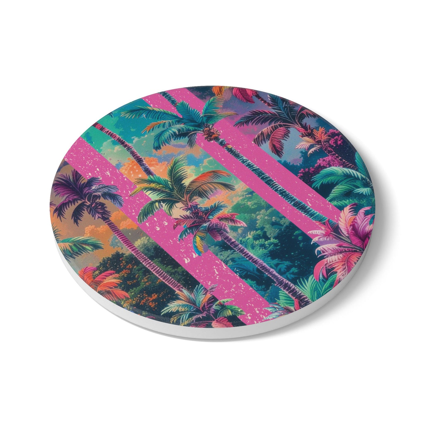 Sunshine Palm Ceramic Coaster
