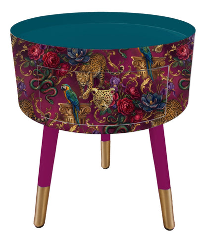 Gilded Jungle - Raspberry and Teal