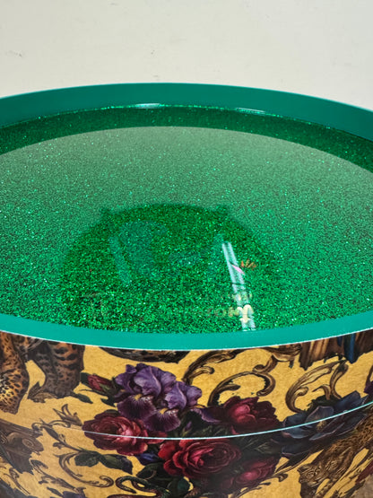 Gilded Jungle - gold and emerald glitter