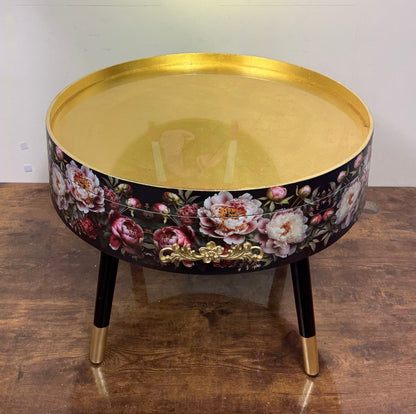 Baroque coffee table gold leaf