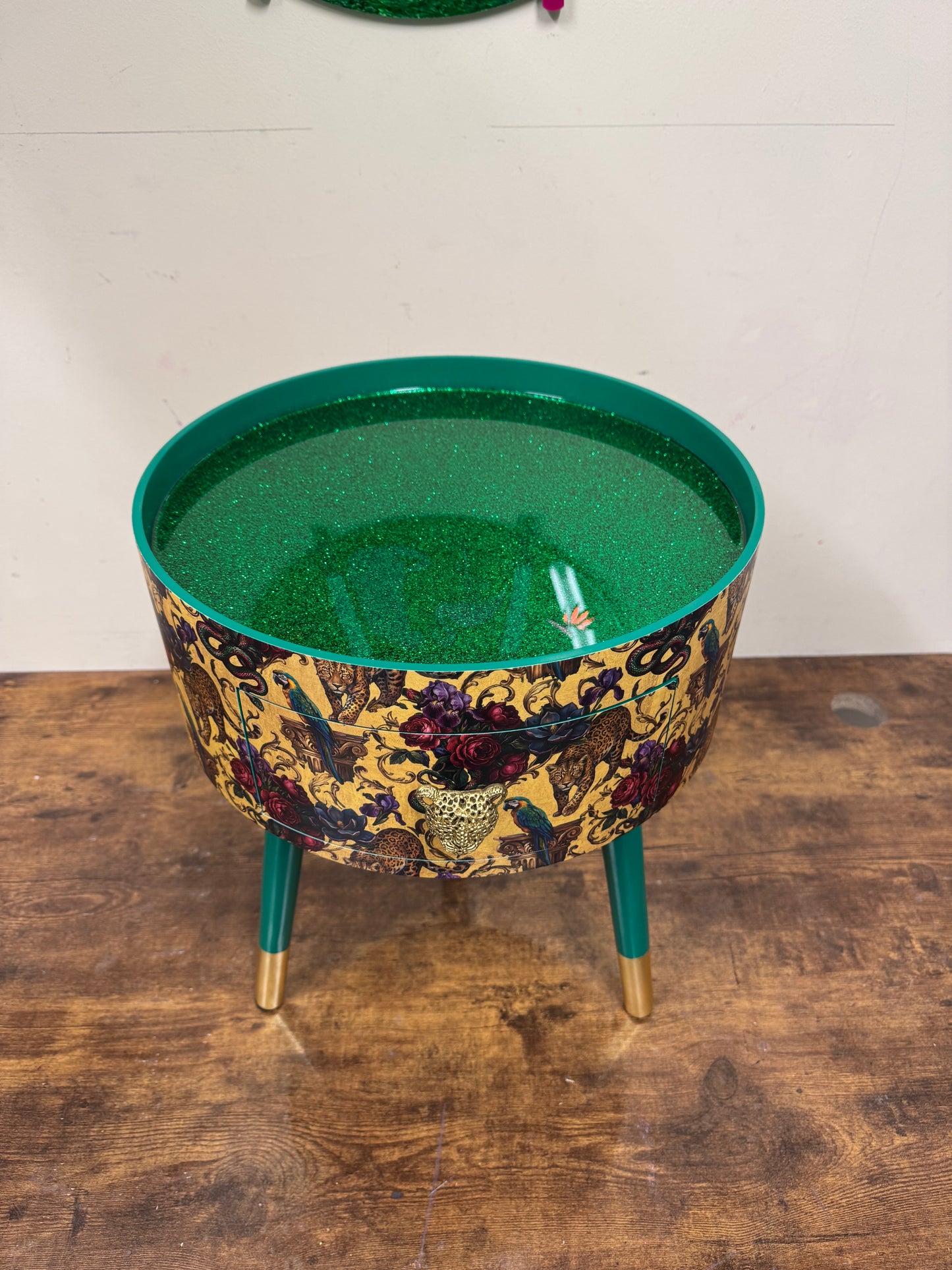 Gilded Jungle - gold and emerald glitter