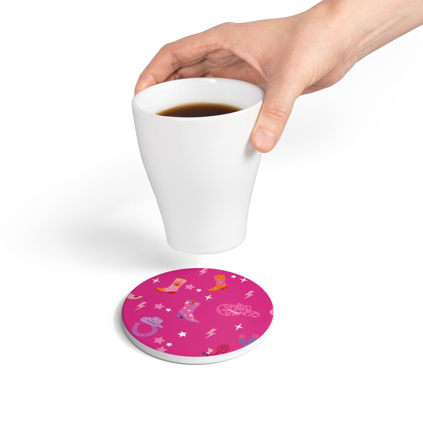 Pink Pony Club Hot Pink Ceramic Coaster