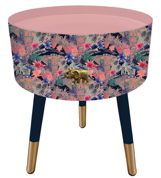 Patterned Elephant- Navy
