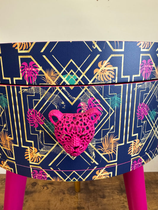 Colourful Art Deco Navy Blue