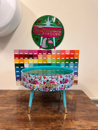 Flamingo coffee table mint