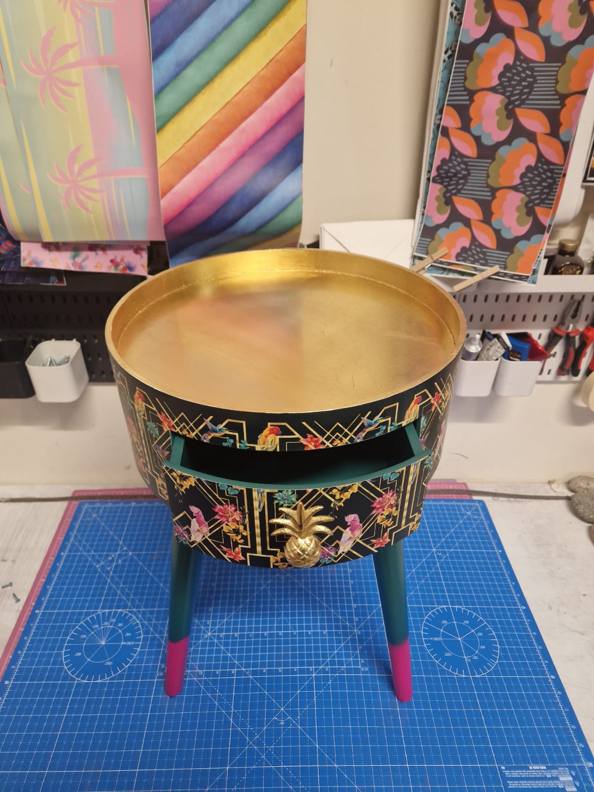 Art Deco Birds - Emerald