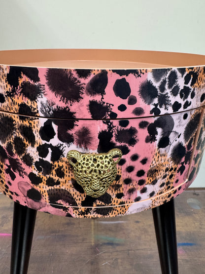 Watercolour Leopard table