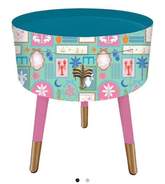 Mediterranean Travels - Mint , Teal and Pink