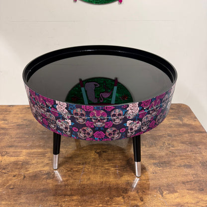 Black & Purple Skull Coffee Table