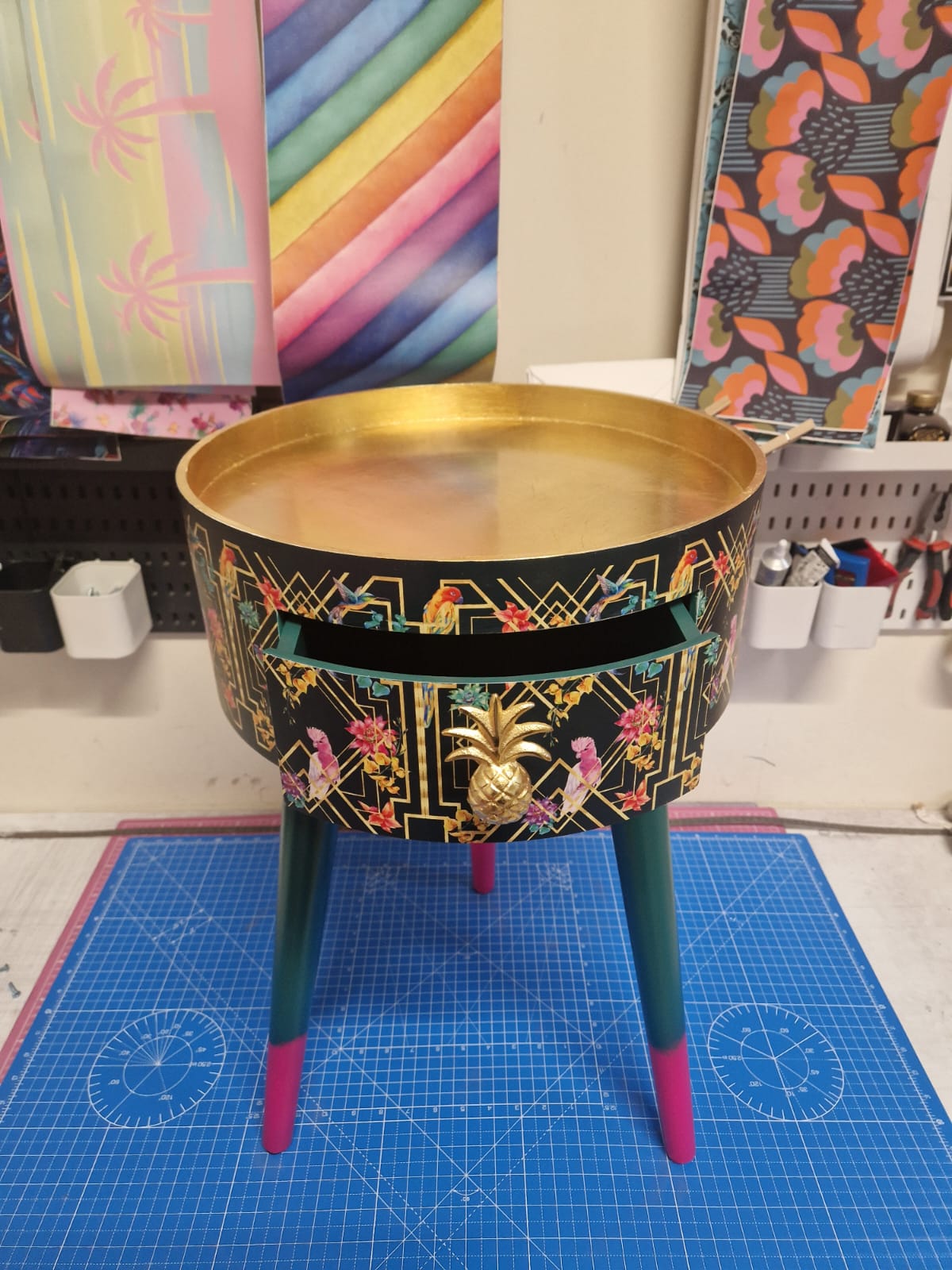 Art Deco Birds - Emerald