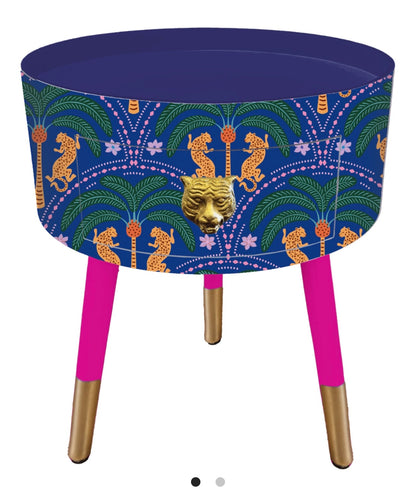 Cheetah with Palm - Navy
