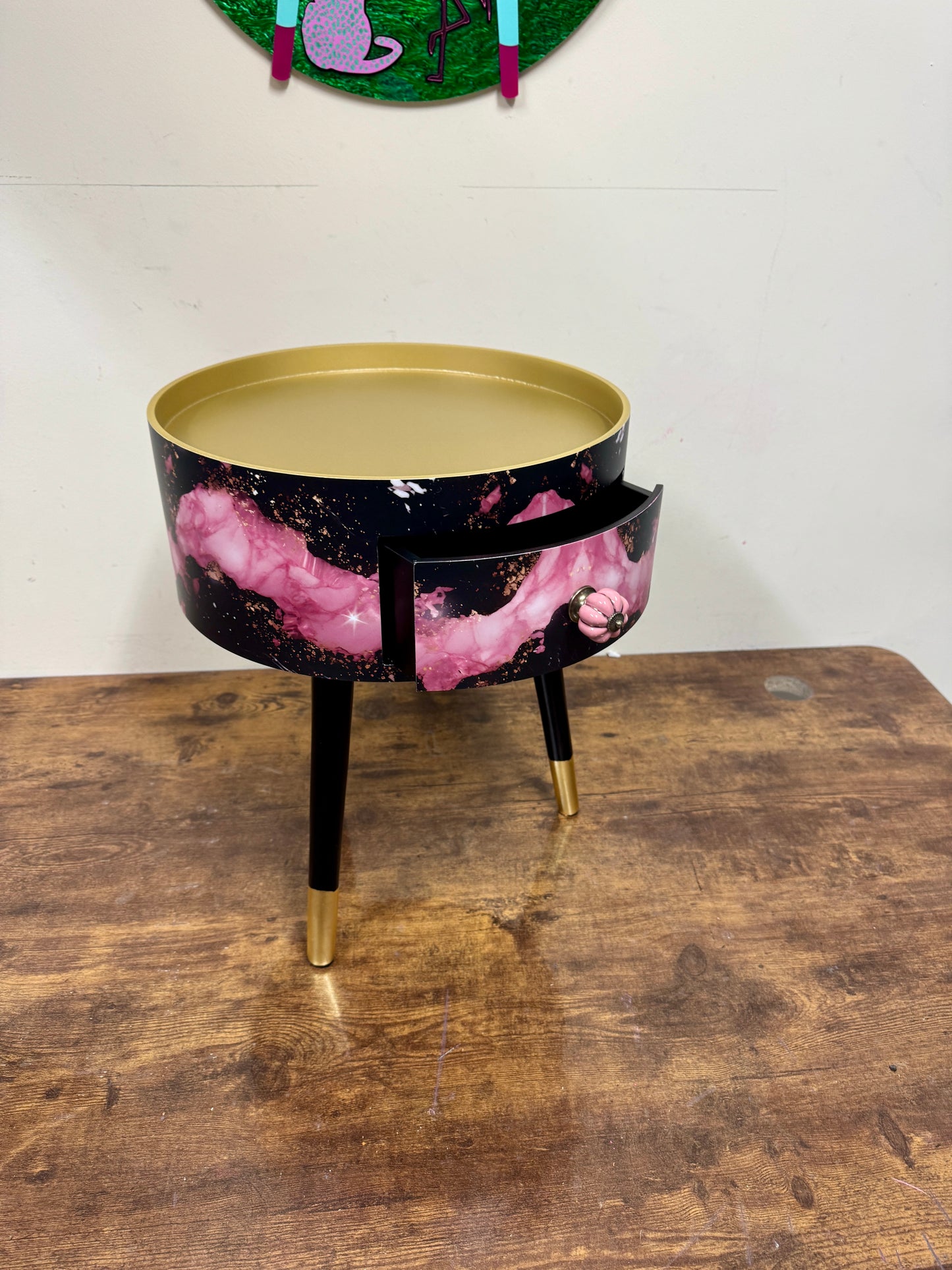 Black and Pink Marble