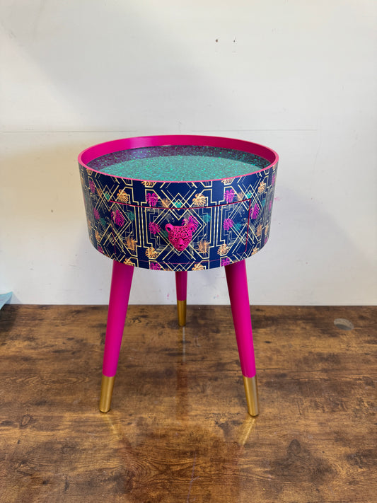 Colourful Art Deco Navy Blue