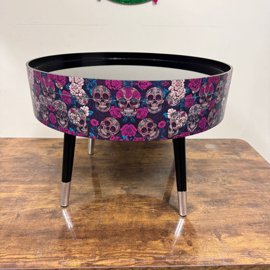 Black & Purple Skull Coffee Table