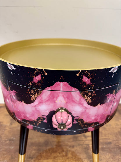 Black and Pink Marble