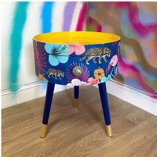 Flocking Fabulous - Blue with Mustard