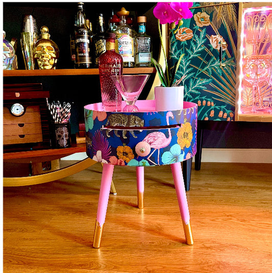 Flocking Fabulous - Blue with Pink