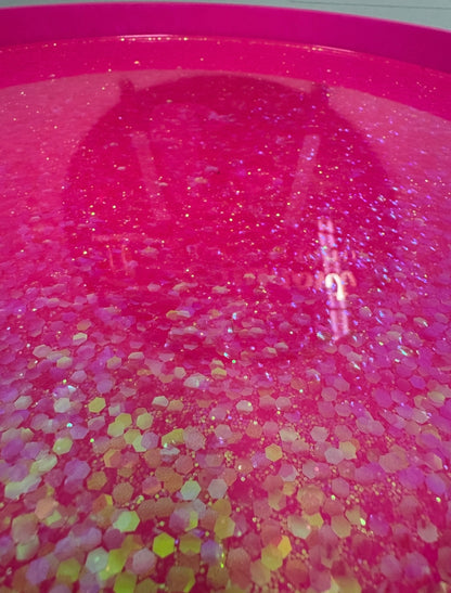 Jewel Leopard - Hot Pink glitter