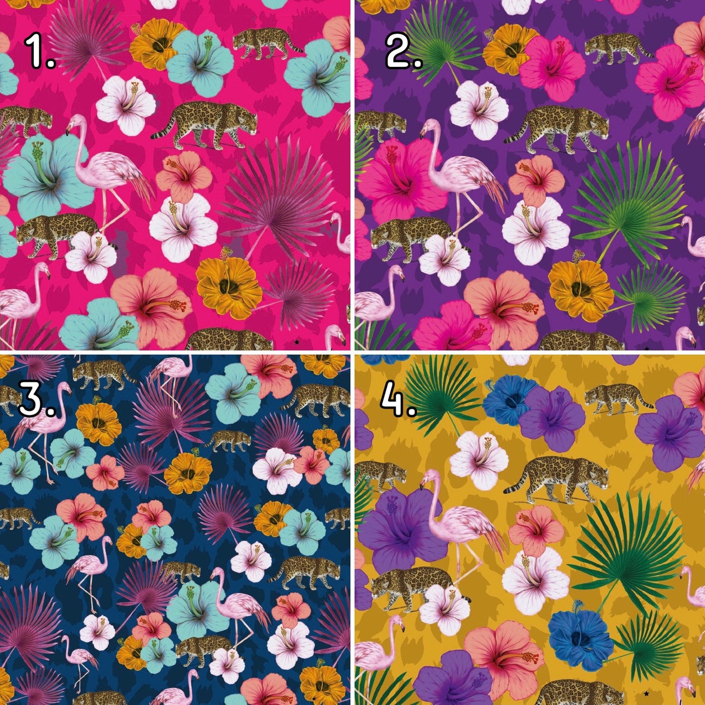 Flocking Fab - Navy and Mustard bedside table completely personalised.  Pink, yellow and navy living room side table, ideal nightstand.